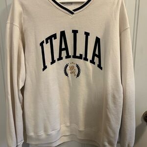 Hollister Cream Sweatshirt Italia Design